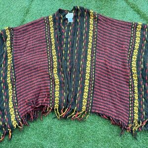 Free people bohemian fringe shawl